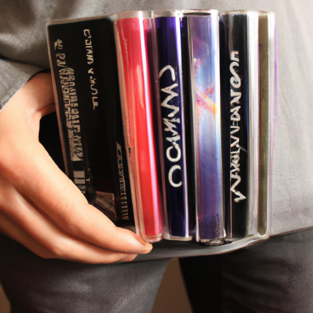 Person holding DVD collector's editions